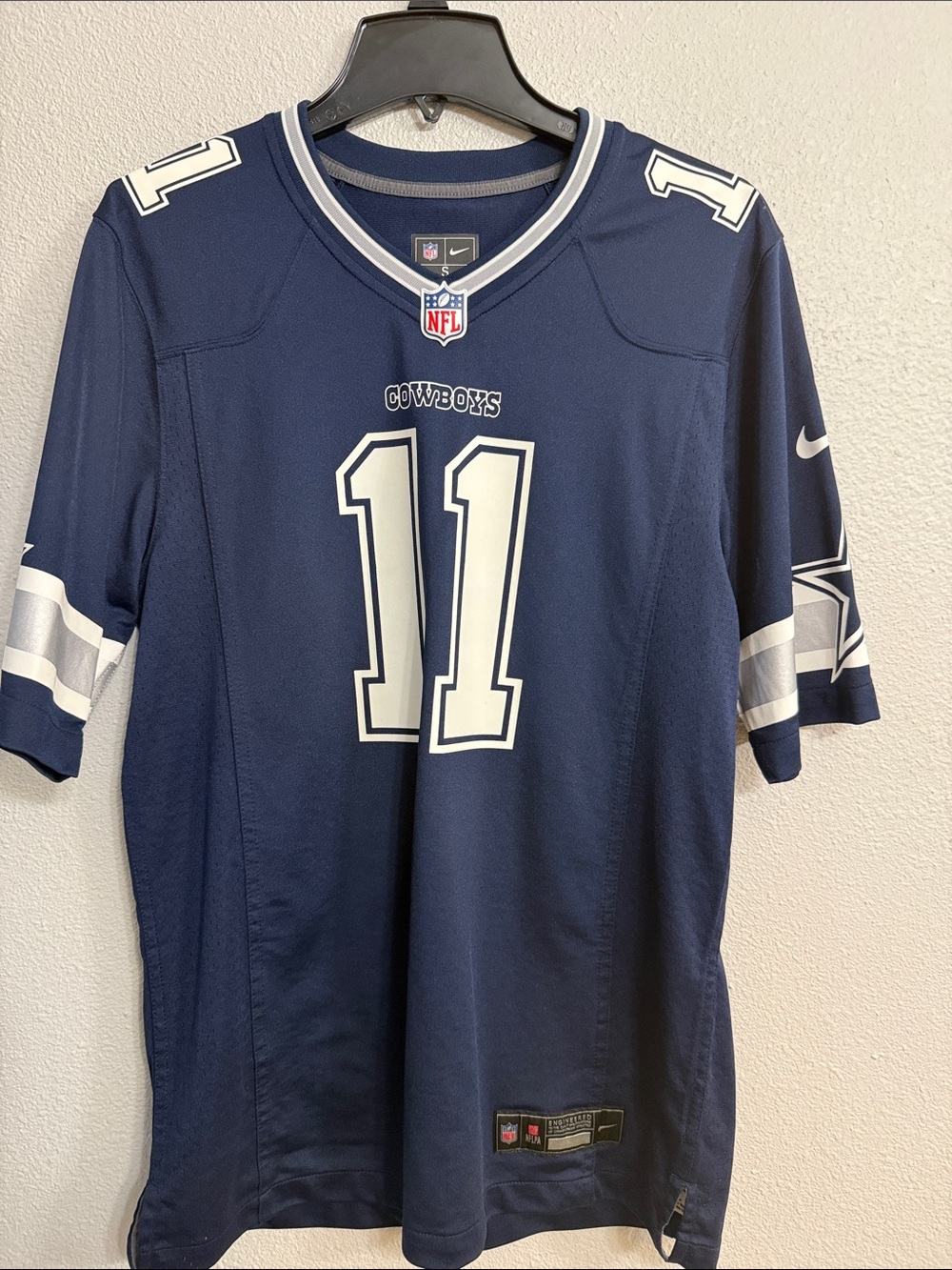Nike Navy and White Cowboys #11 Jersey - Nike Micah Parsons